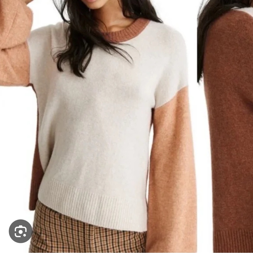 Orange brown tan Madewell sweater